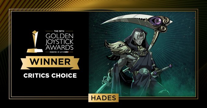 Hades is the god-like winner of Critic's Choice at the Golden Joystick Awards  2020