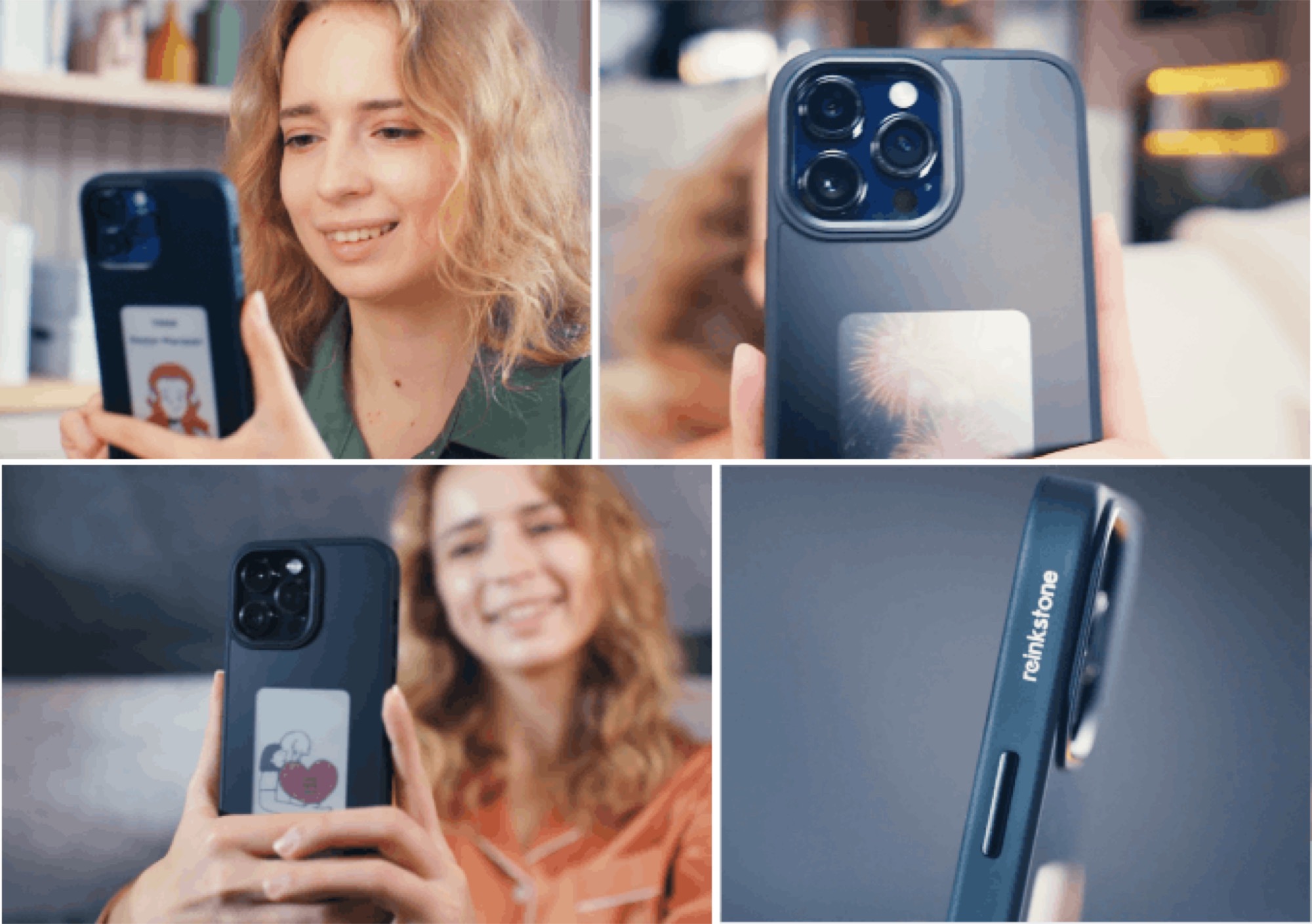 Apple iPhone 13, iPhone 14 and iPhone 15 Pro get color E ink secondary display via the Reink Case C1