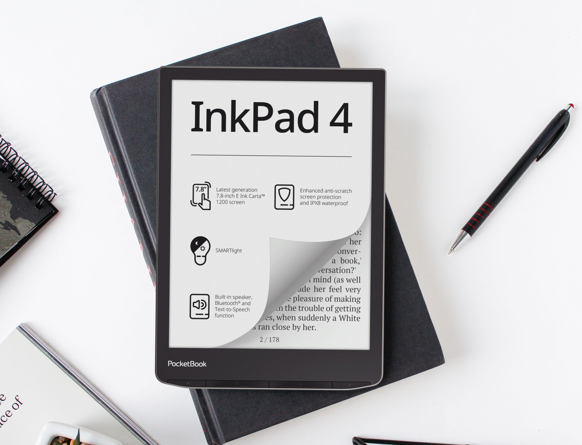 Pocketbook InkPad 4: 7.8-inch E-Reader launches for US$289 -   News