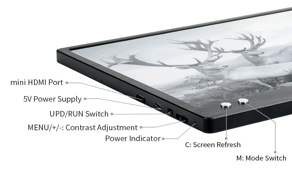 With rich contrast New Eink display for Raspberry Pi and PC released News
