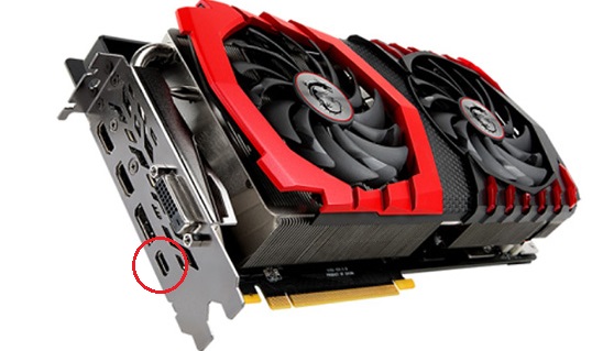 MSI GPU with USB Type-C for VR