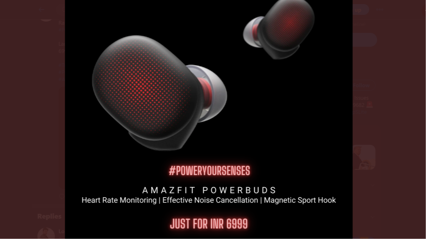 Amazfit powerbuds amazon deals