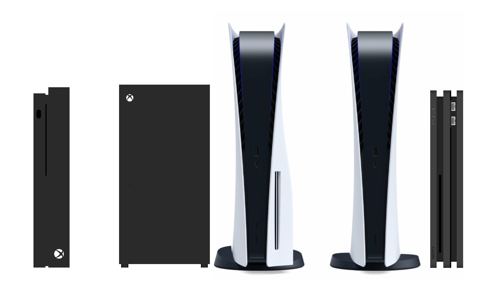 PS5 Size Comparison PlayStation 5 Towers Over The Xbox Series X And 