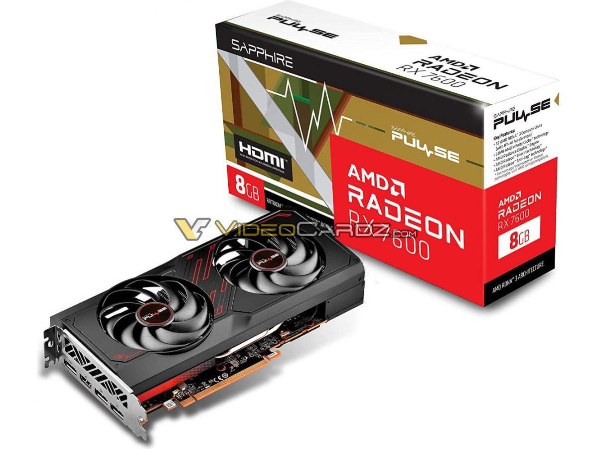 AMD Radeon RX 7600 specifications leak with same VRAM as NVIDIA