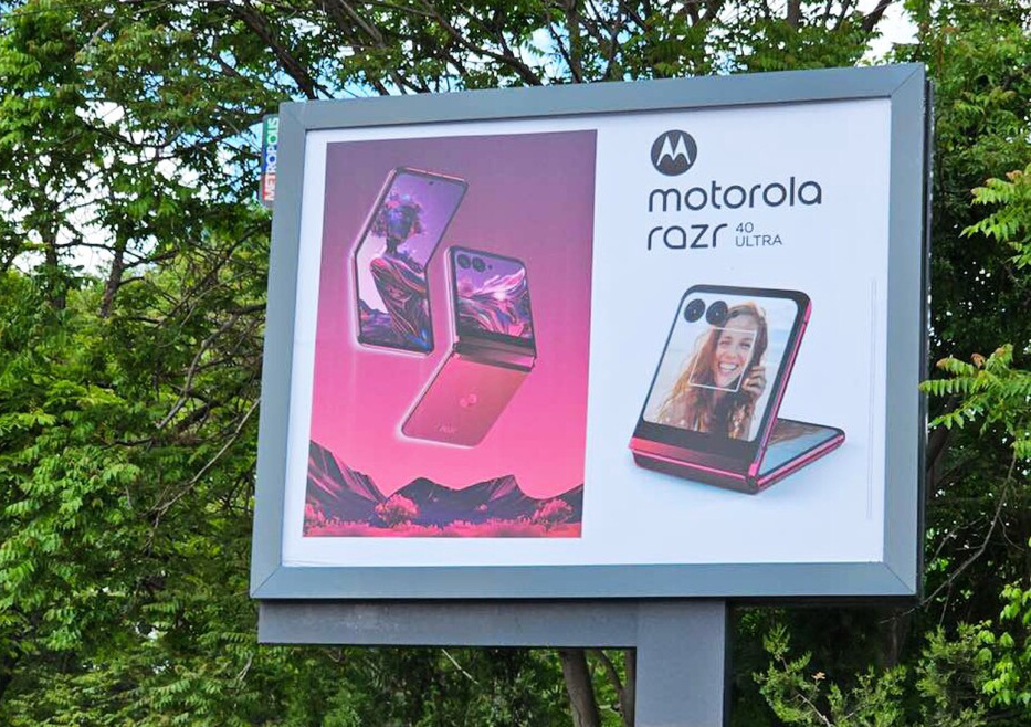 Motorola Razr 40 Ultra datasheet leaks as official billboard