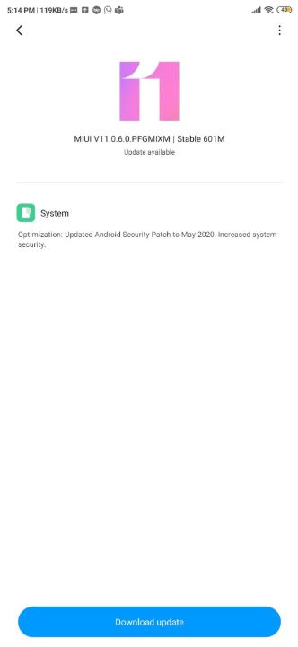 redmi note 7 12.5.1 update features