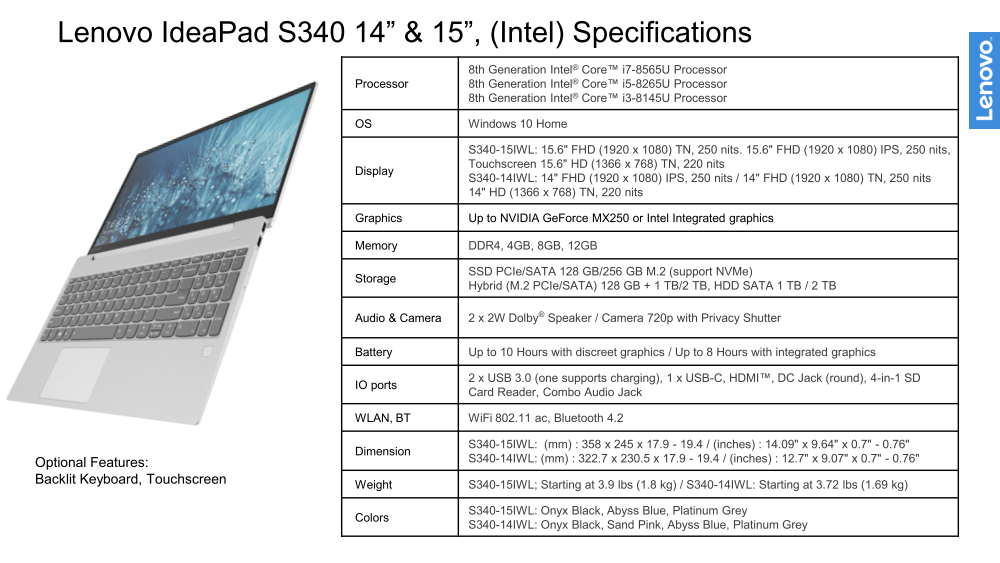 Lenovo Ideapad S340 And S540 With Amd Ryzen Zen Will Undercut The Intel Sku By 150 Usd Notebookcheck Net News