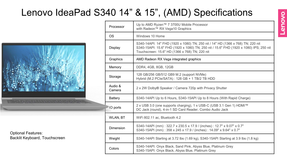Api 14. Ноутбук Lenovo IDEAPAD s340-14api. 14 Дюймов Lenovo AMD Ryzen. Lenovo s340-14api характеристики. Характеристики ноутбука Lenovo.