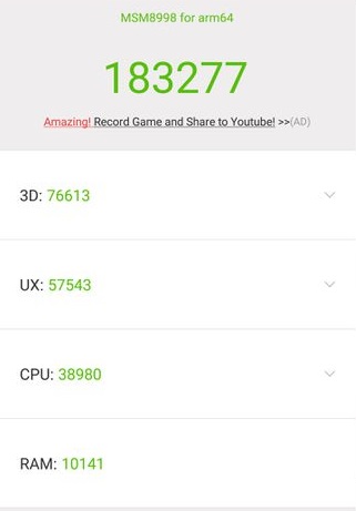 Typical Snapdragon 835 scores (Source: CNET)