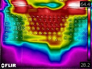 Keyboard area. (Image source: Tom's Hardware)