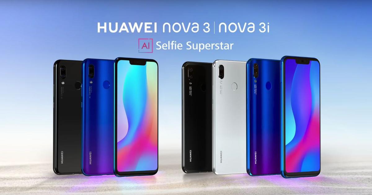 Huawei launches the Nova 3 and Nova 3i in India as Amazon