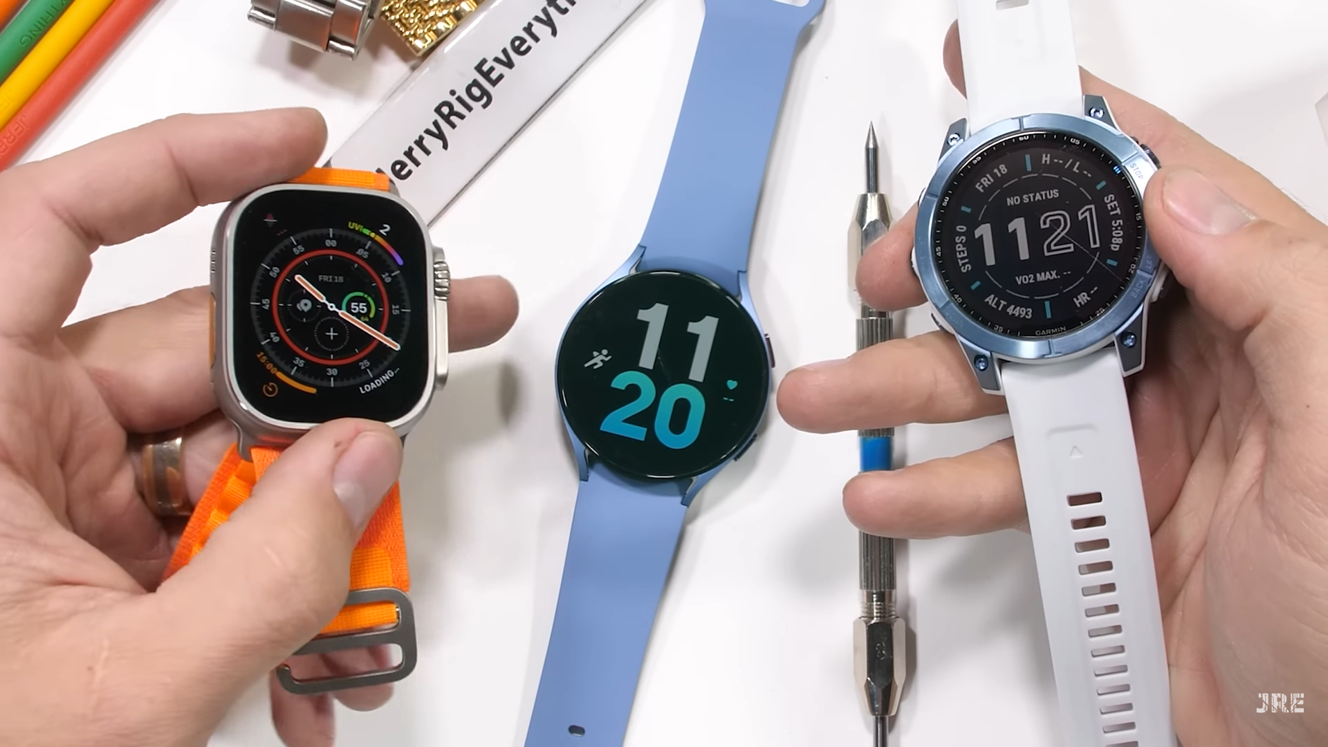 Apple Watch Ultra, Samsung Galaxy Watch5 and Garmin Fenix tested for claims sapphire-augmented display protection - NotebookCheck.net News