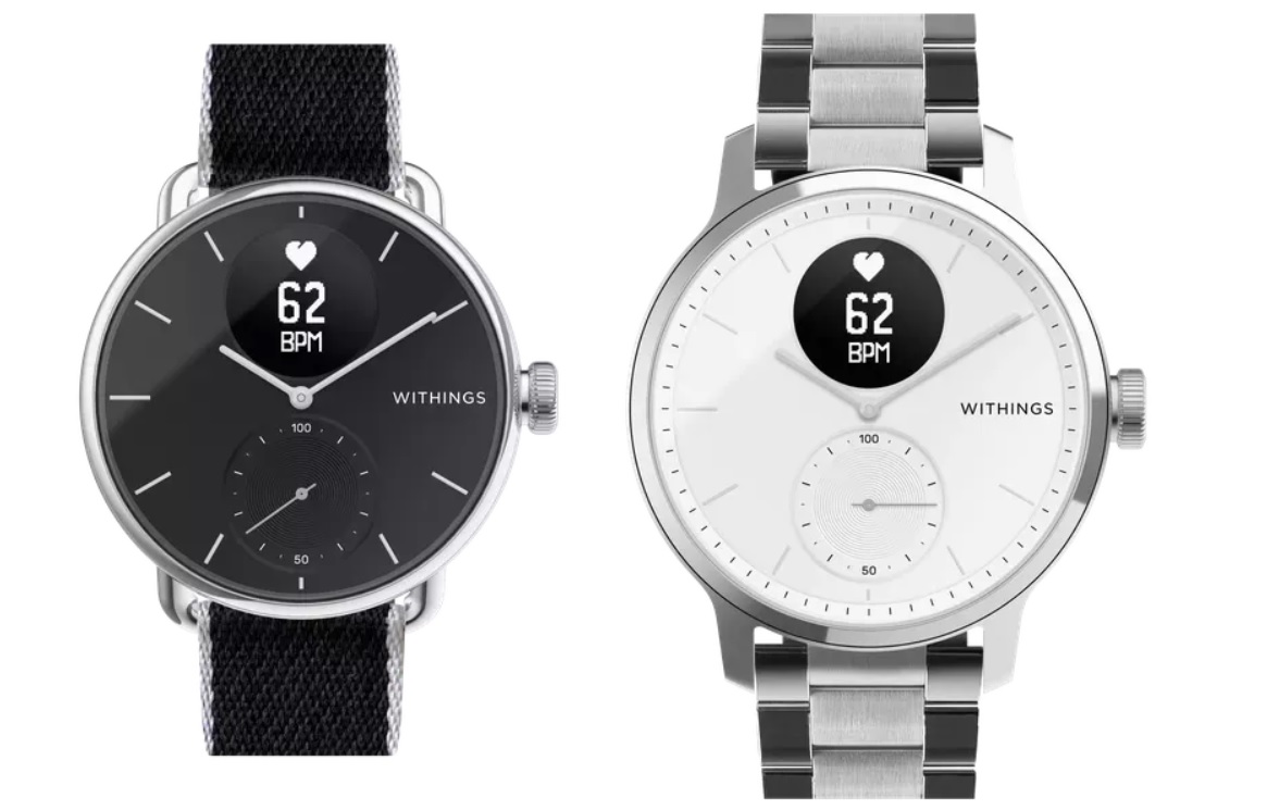 Withings ScanWatch Heart Rate Sensor and Oximeter Hybrid Smartwatch with ECG 