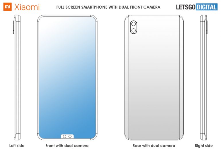 mi dual front camera mobile