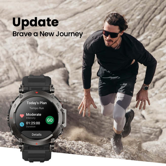 Software version 8.36.8.1 is for the Amazfit T-Rex Ultra wearable. (Image source: Amazfit)