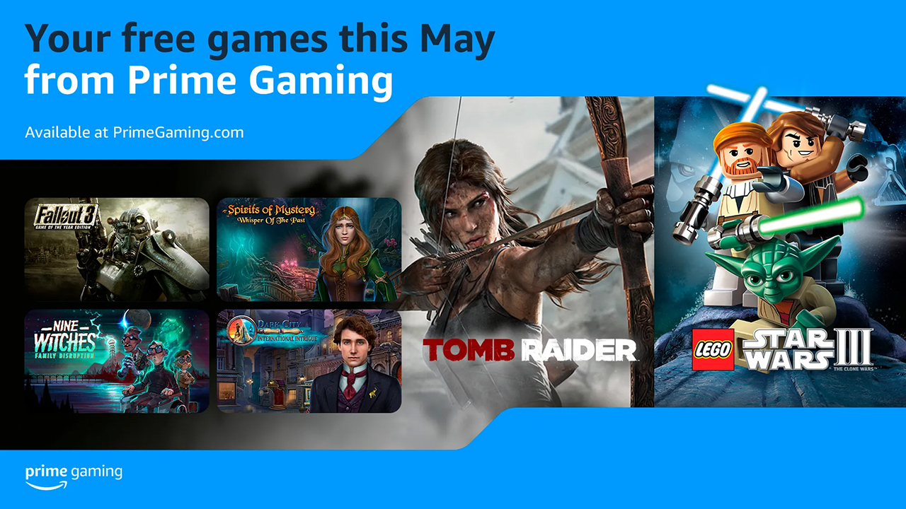 Amazon reveals new free games for May 2024 Tomb Raider GOTY Fallout 3 GOTY and more NotebookCheck News