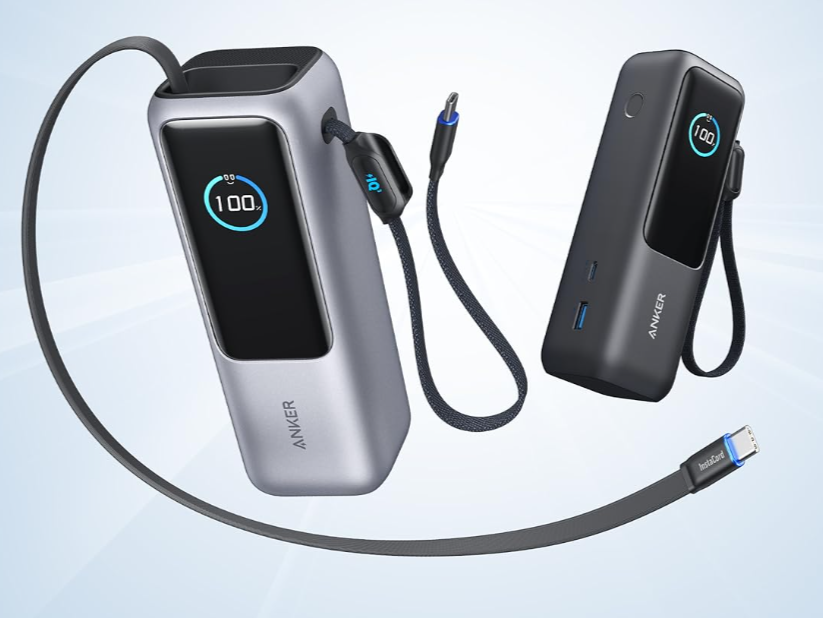 Anker Power Bank with built-in retractable cable now