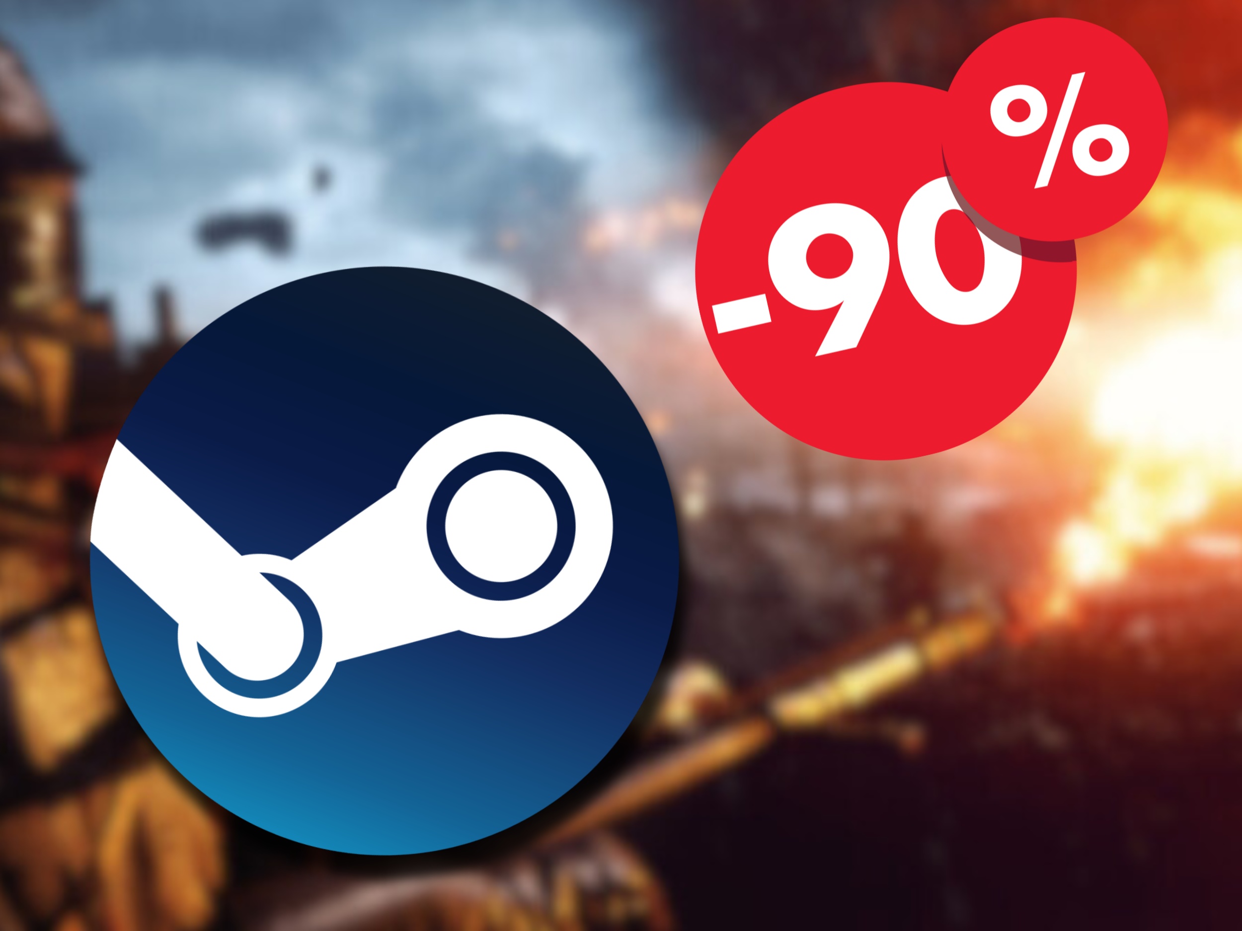Battlefield 1 is on sale on Steam with a 95% discount for around $2. (Image source: Steam)