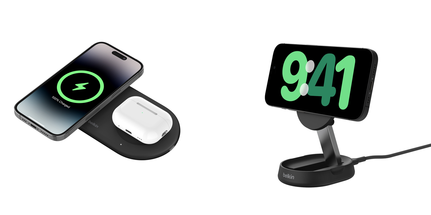 Belkin is showing off MagSafe-like magnetic Qi2 wireless chargers