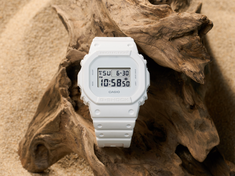 Casio G-Shock DW5600WW-7 white-on-white watch now available