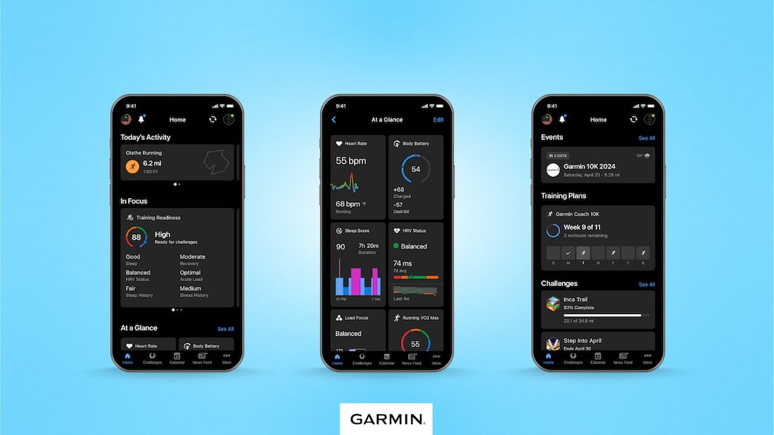 Garmin connect app home screen refresh now available for all users