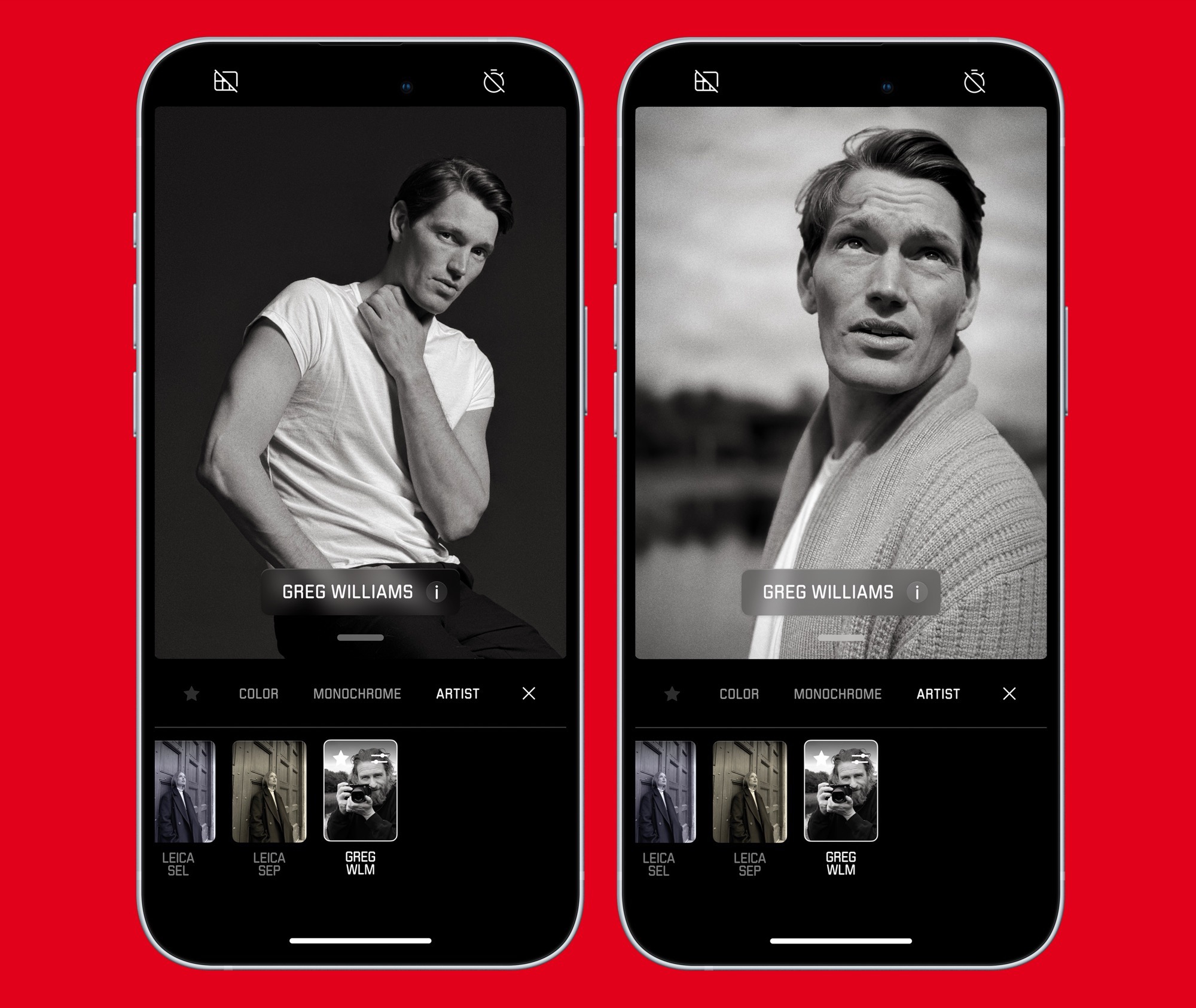Official Leica iPhone app gets Artist Looks for professional-style