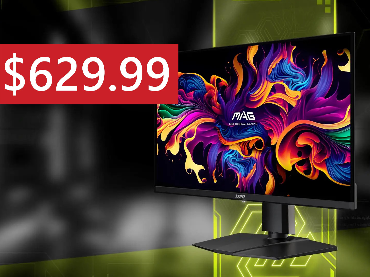 MSI MAG 27-inch 360 Hz QD-OLED gaming monitor with 98% AdobeRGB 