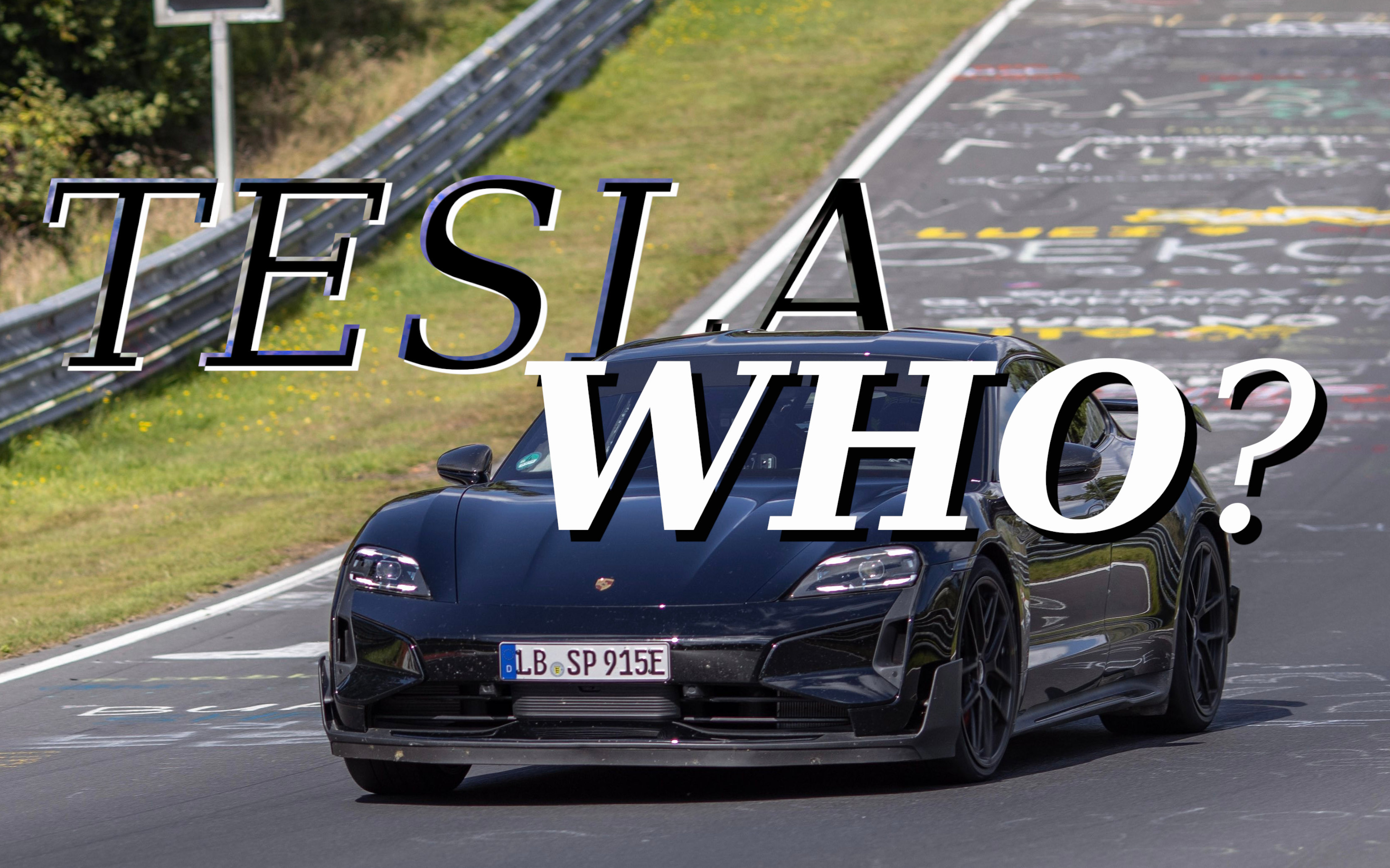 Mystery pre-production Porsche Taycan refresh demolishes Tesla Model S Plaid Track Pack Nürburgring lap time