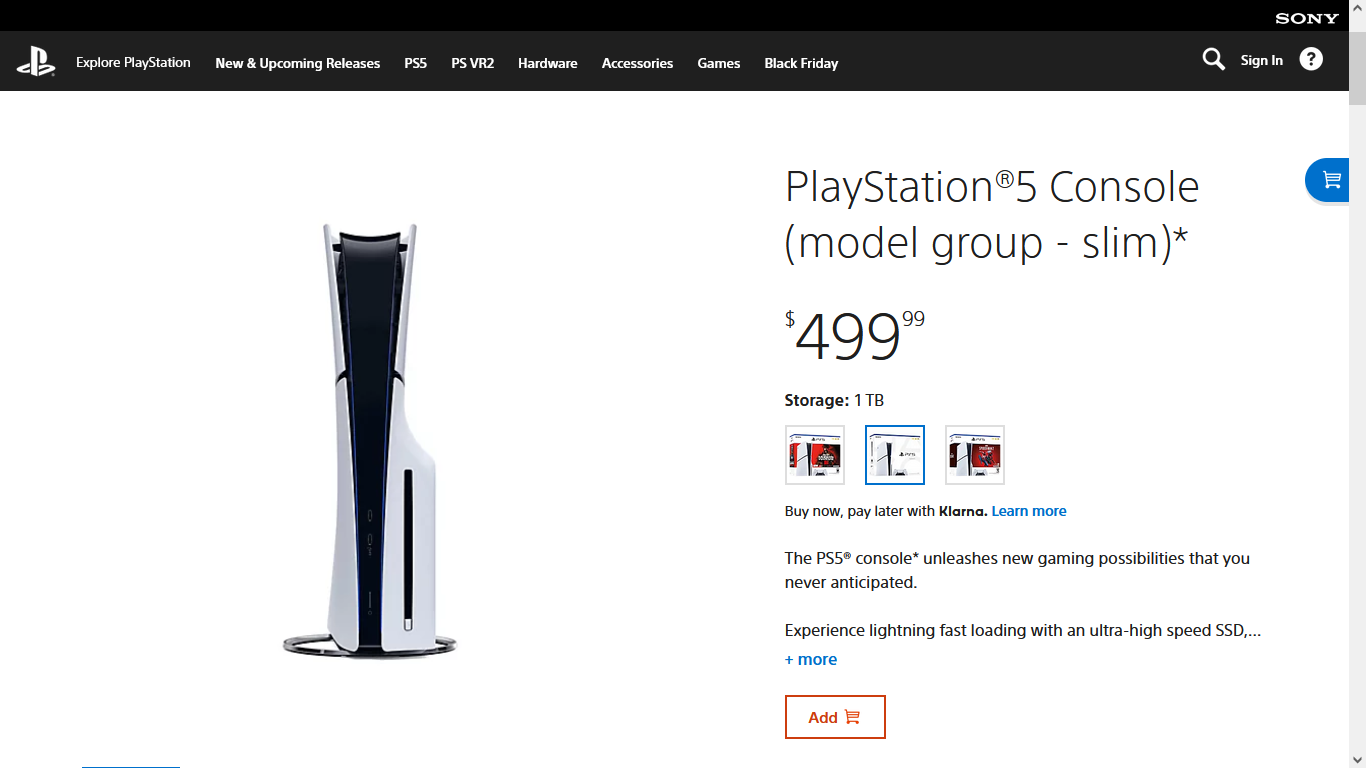 Buy SONY PlayStation 5 Model Group - Slim