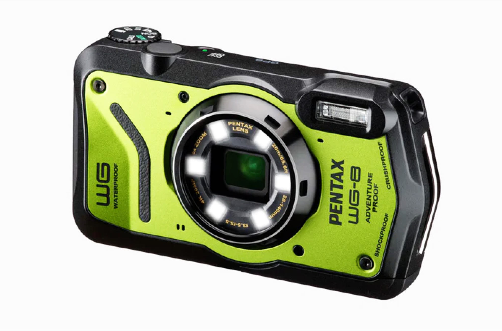 Pentax WG-8 underwater camera is drop-proof and illuminates Pentax WG-8 underwater camera is drop-proof and illuminates