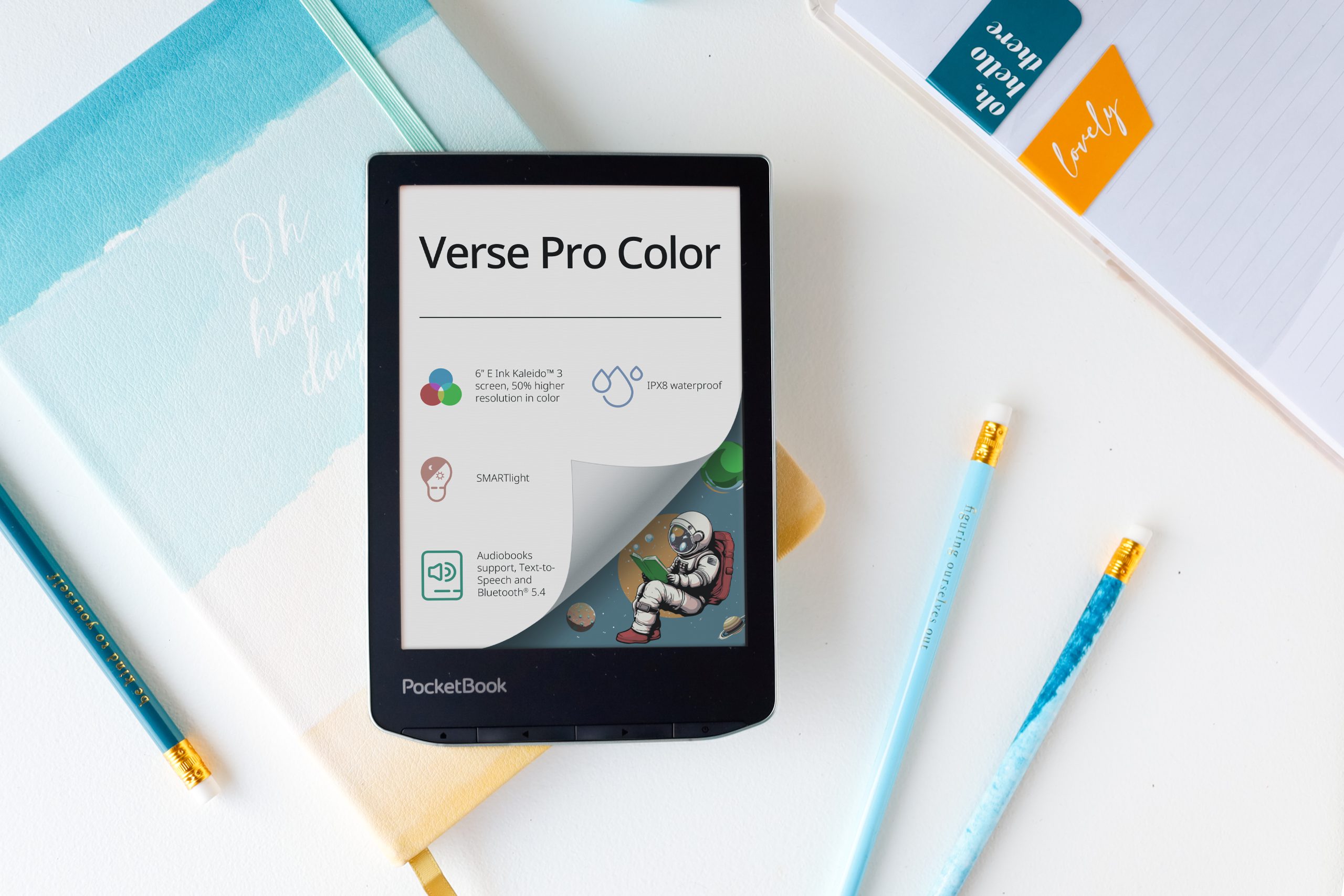 New PocketBook Verse Pro Color e-reader with color display
