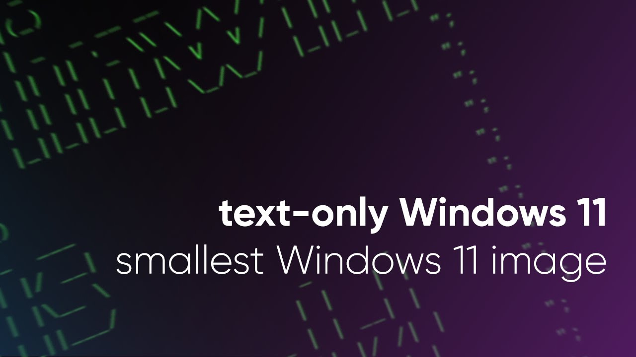 Tiny11 shrinks Windows 11 down to just 100 MB