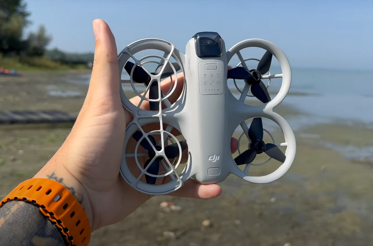 DJI Neo unboxing footage shows rumoured hardware and mentions much