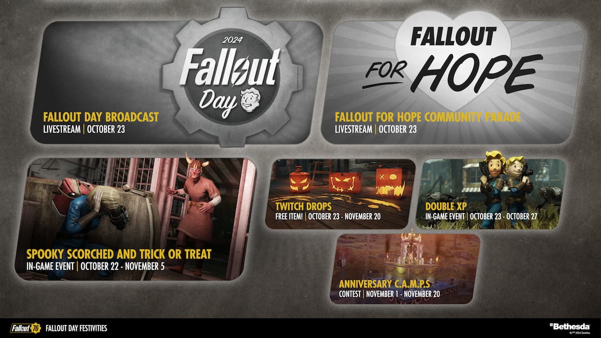 The first ever fallout day broadcast is set to air on october 23rd on