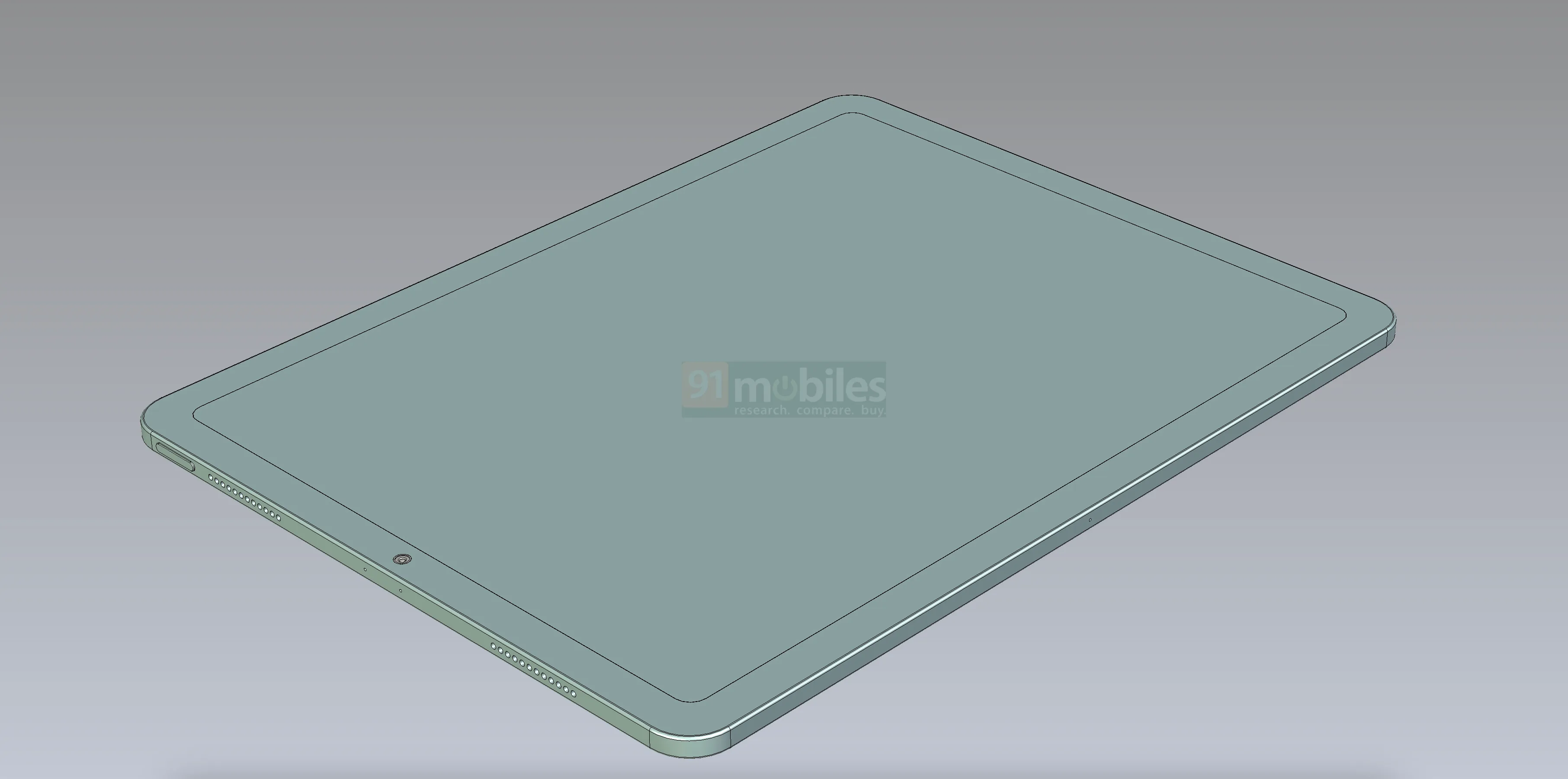 iPad Air 12.9 render hints at design overhaul for Apple's alleged super ...