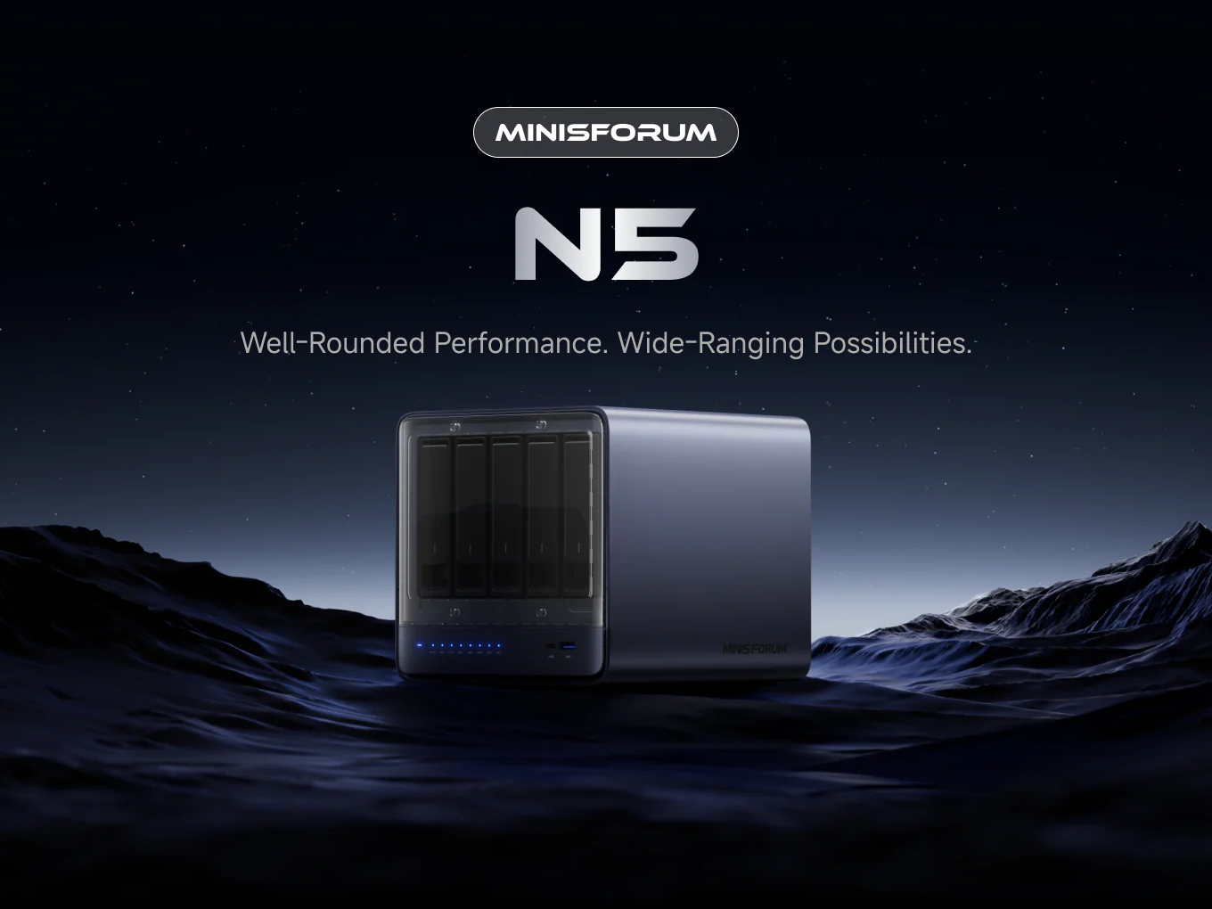 Minisforum releases N5 NAS with unusual AMD Ryzen APU starting at under $550