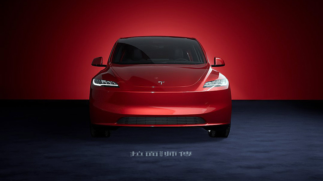 Facelifted Tesla Model 3 rendered 