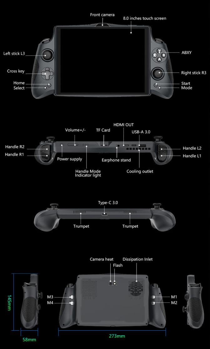TJD T80 เครื่องเล่นเกมพกพา Android แบตอึด 10000 mAh 2 TJD T80 เครื่องเล่นเกมพกพา Android แบตอึด 10000 mAh