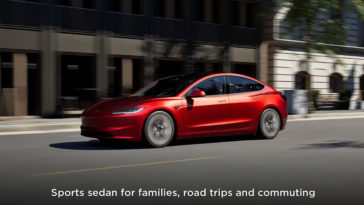 Tesla lists the Model 3 Highland on its US website with