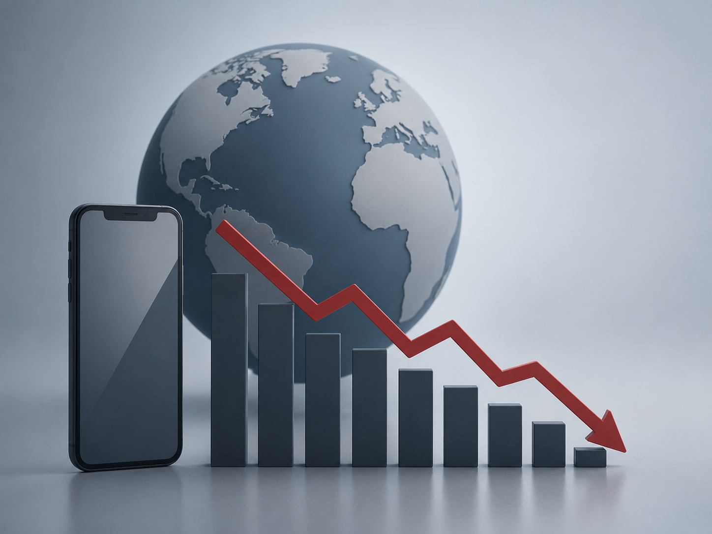 Global smartphone shipments fall to 13-year low in Q2