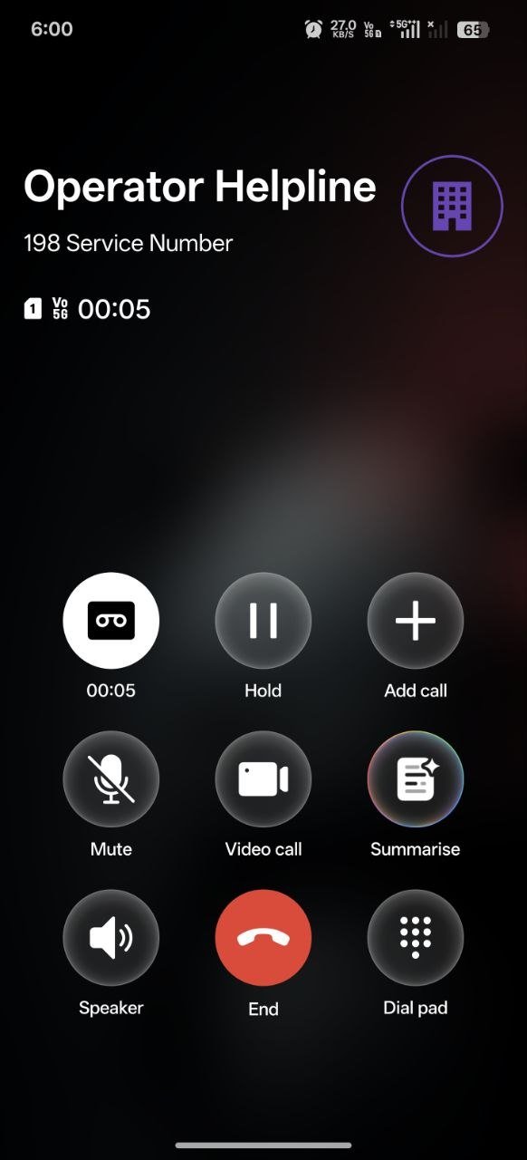 AI features in OnePlus Phone dialer with the new UI