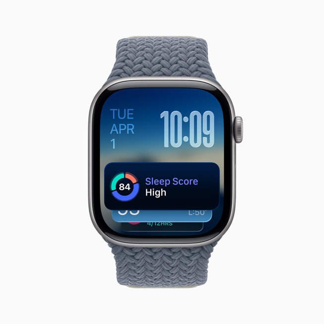 Apple’s sleep score feature will also be available on-watch for many Apple Watch users. (Image source: Apple)