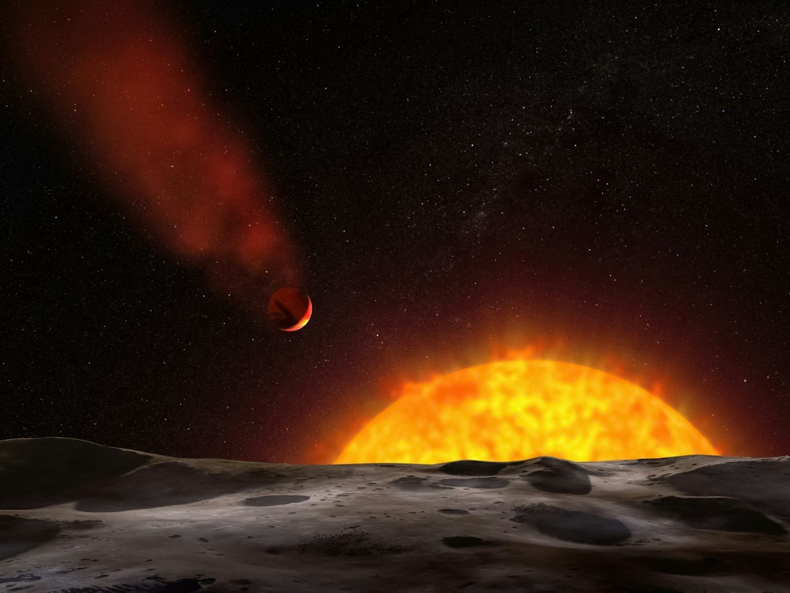 Astronomers discover a water-rich exoplanet that will be swallowed by its star