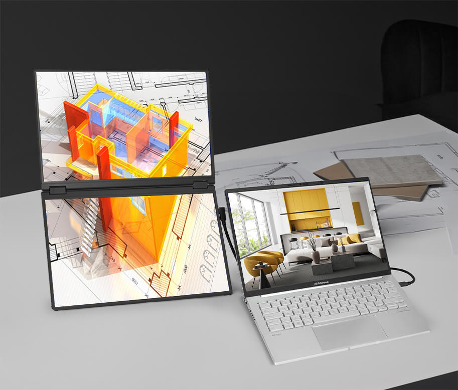 Asus releases new dual-screen portable monitor with foldable design