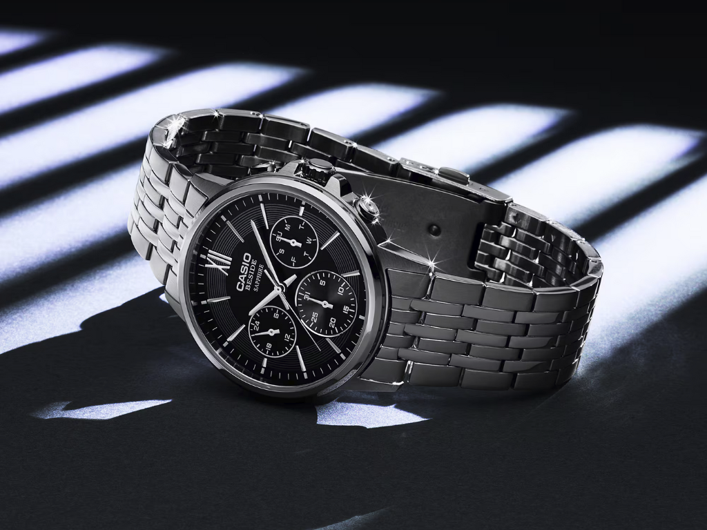 New Casio analog watches with sapphire crystal officially launched in bracelet and leather options
