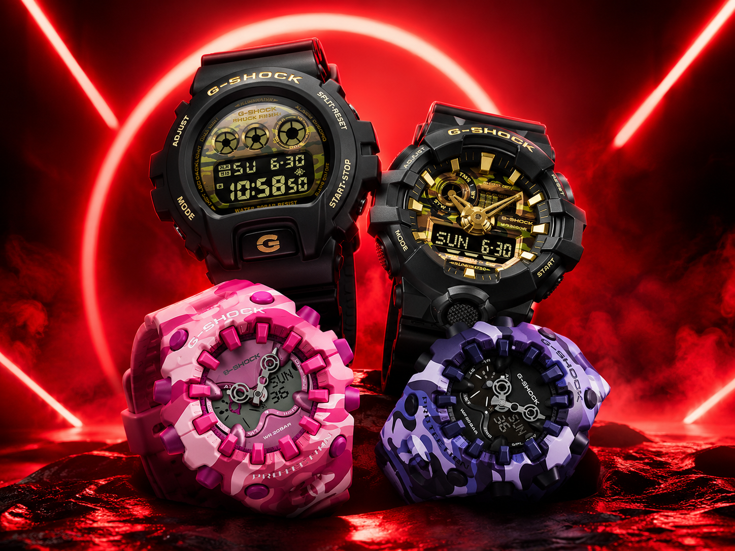 Casio releases four new camo G-Shock watches in the US