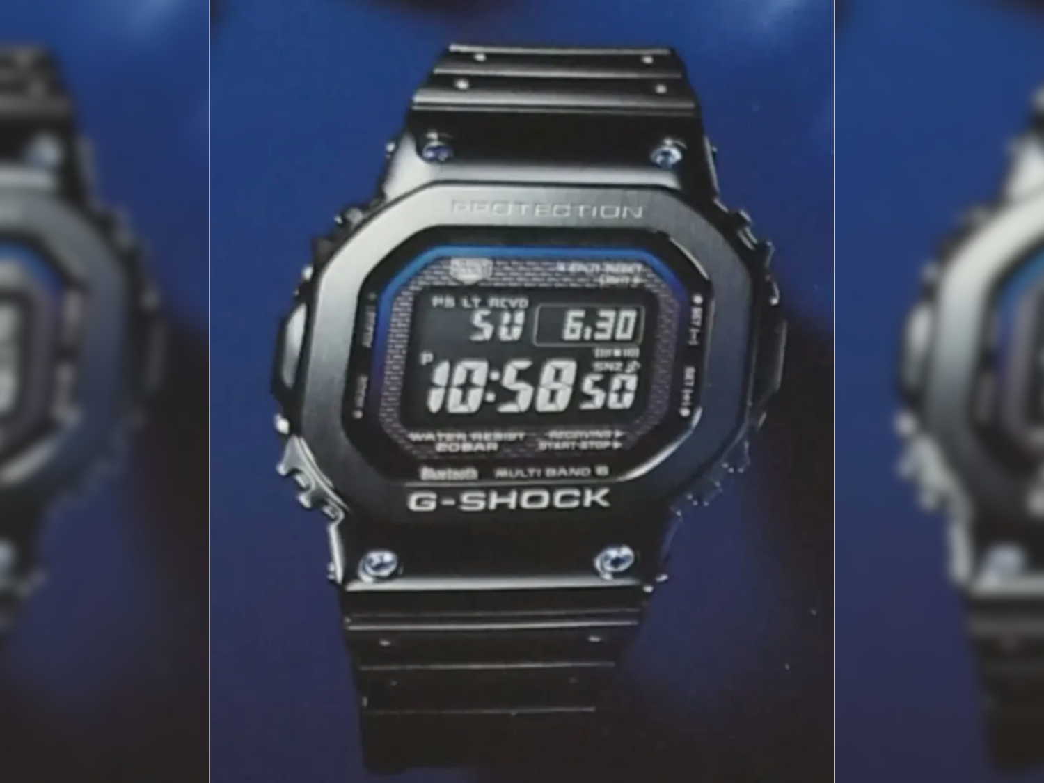 Casio's sapphire-studded GMW-B5000SB-1A2 surfaces in a leaked dealer catalog shot