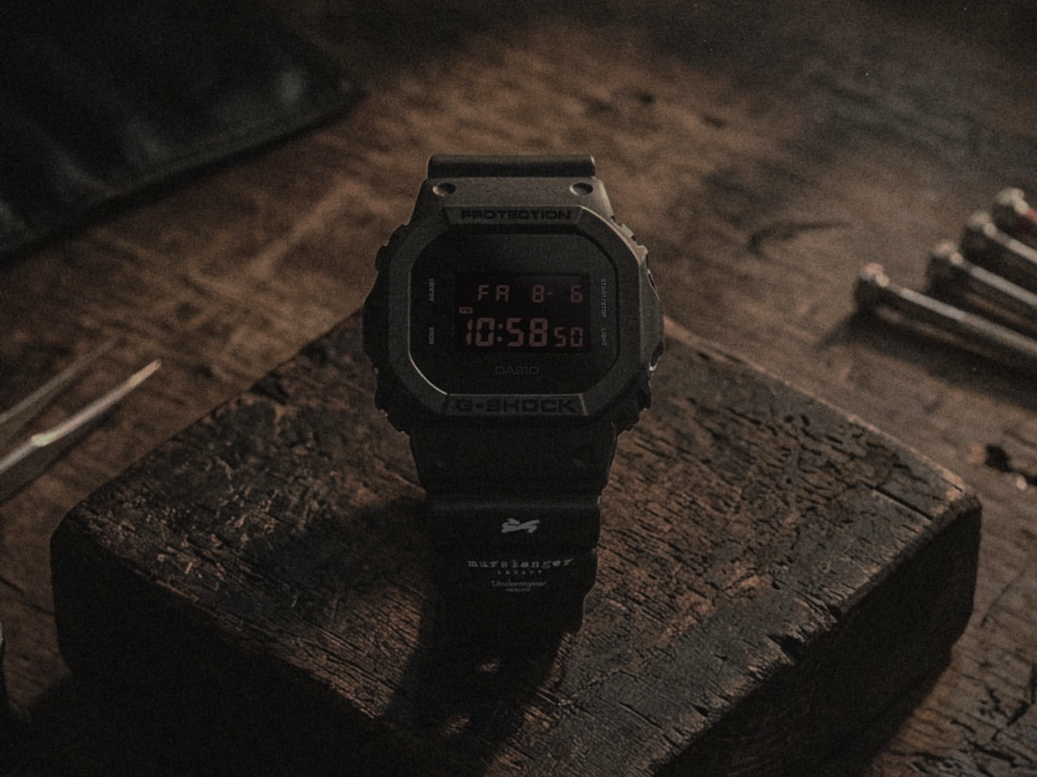 New Casio G-Shock x Undermycar DW-5600 all-black collab launches with premium packaging