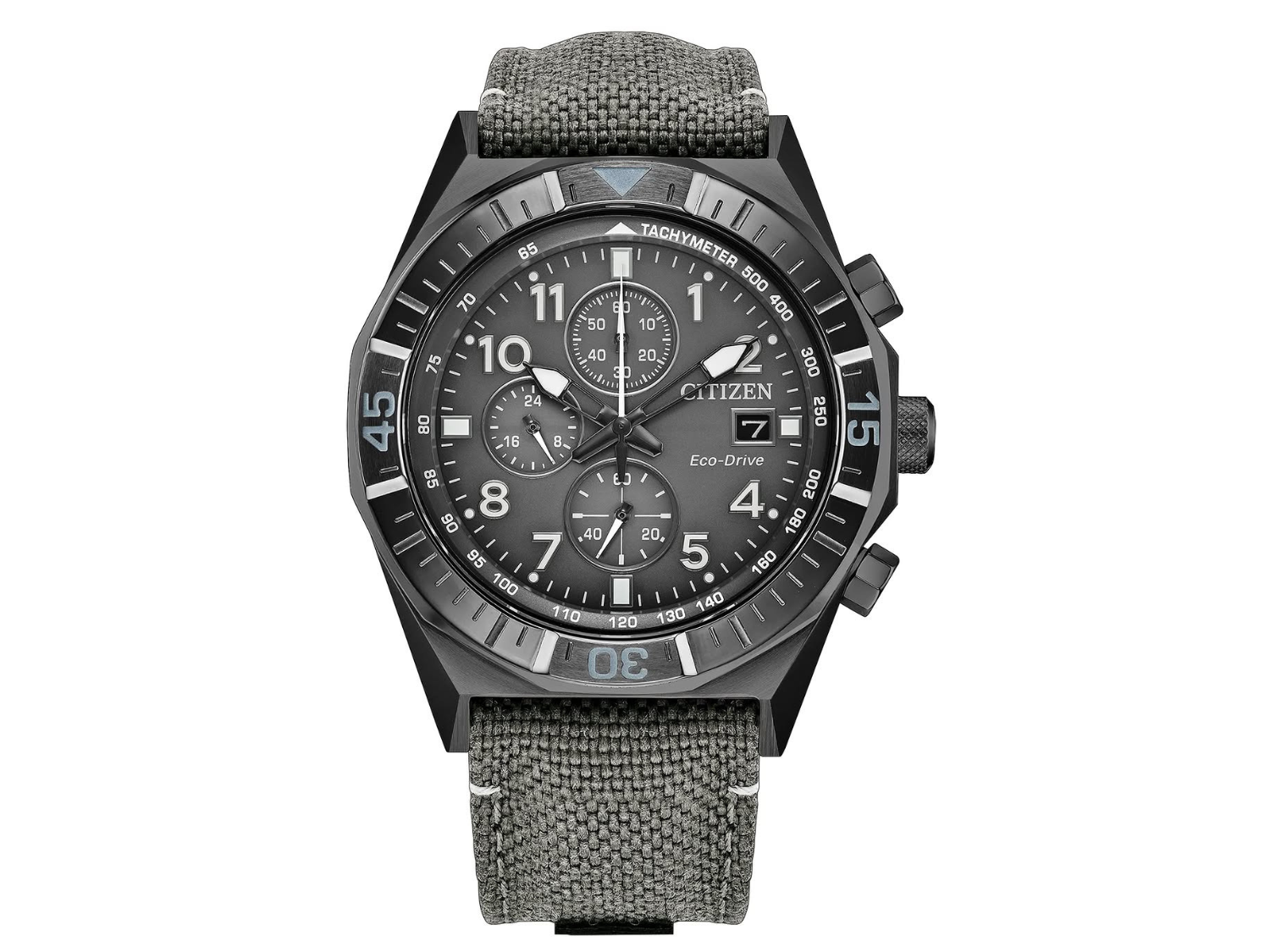 Citizen launches new Nighthawk Eco-Drive chronograph with a grey-toned tactical design
