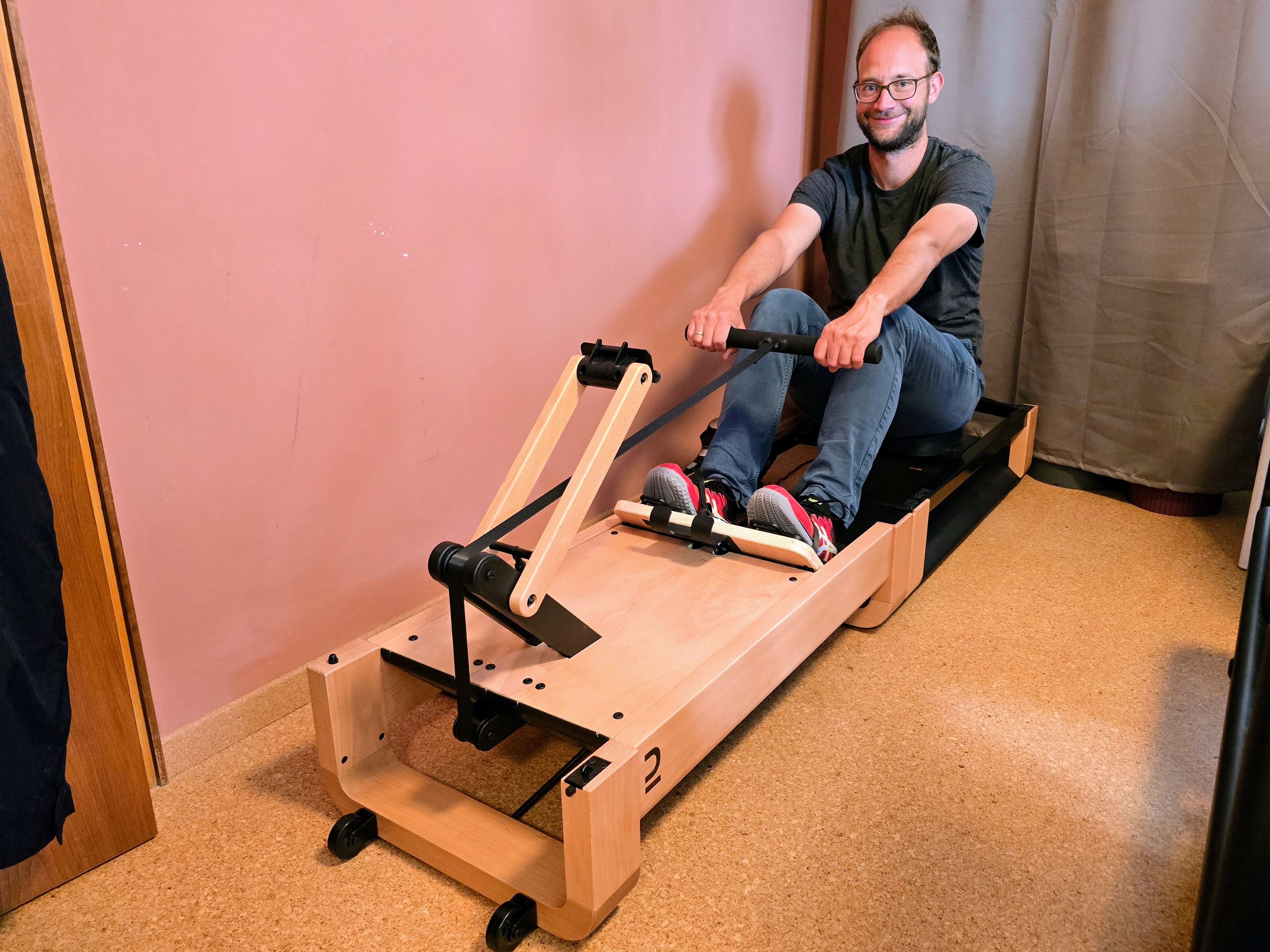 Decathlon Domyos Woodrower - Smart rowing bench without a socket